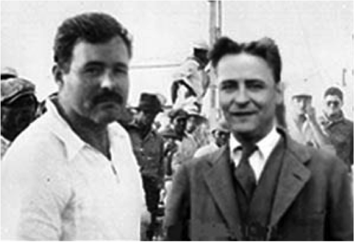 Hemingway and F Scott Fitzgerald
